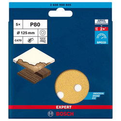 Disco Lixa Expert C470 125mm G80 5pc - Peronti Soluções