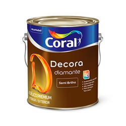 CORAL LATEX DECORA SEMI BRILHO BRANCO 3,6L