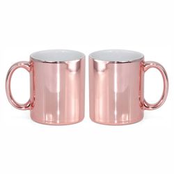 Caneca de cerâmica metalizada 325ml - CER009 - Personalizar Toledo