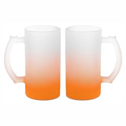 Caneca de chopp vidro jateada 460ml - 0960 - Personalizar Toledo