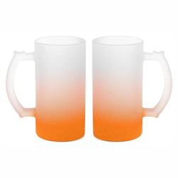 Caneca de chopp vidro jateada 460ml - 0960 - Personalizar Toledo