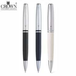 Caneta CROWN Esfero King Couro - DI11499 - Personalizar Toledo