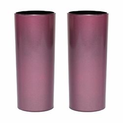Copo Long Drink Acrílico 330ml Metalizado int. Pre... - Personalizar Toledo