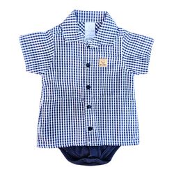 Body Camisa Xadrez - Petit Papillon Bebê & Criança