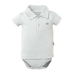 Body Curto Gola Polo Branco - Petit Papillon Bebê & Criança