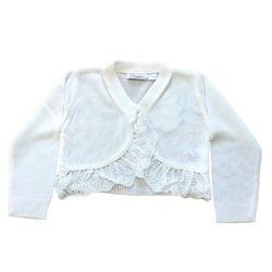 Bolero Infantil Linha Branco Kids - Petit Papillon Bebê & Criança