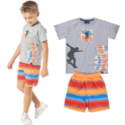 Conjunto Infantil Surfista Mescla - Petit Papillon Bebê & Criança