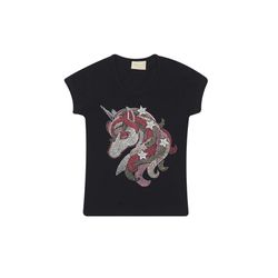 Camisetinha Unicórnio Preta - Petit Papillon Bebê & Criança