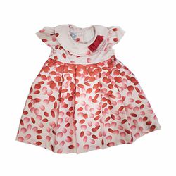 Vestido Bebê Pétalas Vermelho - Petit Papillon Bebê & Criança
