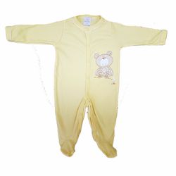 Macacão De Bebê Comprido Ursinho Amarelo - Petit Papillon Bebê & Criança