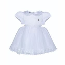 Vestido Batizado Saia Tule - Petit Papillon Bebê & Criança