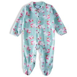 Pijama Macacão Com Pé Unicórnio Soft - Petit Papillon Bebê & Criança