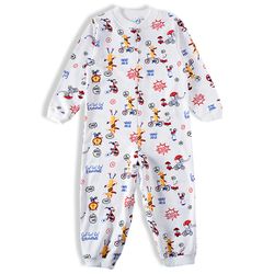 Pijama Macacão Animais Moleton Sem Pé - Petit Papillon Bebê & Criança