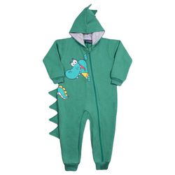 Pijama Macacão Moletom Com Capuz Jacaré - Petit Papillon Bebê & Criança