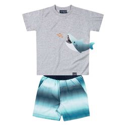 Conjunto Tubarão - Petit Papillon Bebê & Criança