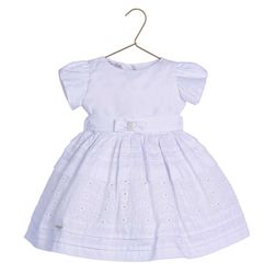 Vestido Batizado Detalhe Em Laise - Petit Papillon Bebê & Criança