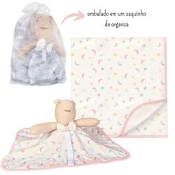 Kit Presente Hora Do Soninho Rosa - Petit Papillon Bebê & Criança