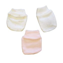 Luvas De Algodão Rosa (kit Com 3) - Petit Papillon Bebê & Criança