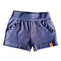 Shorts Jeans Bebê Menina - Petit Papillon Bebê & Criança