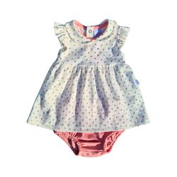 Vestido com Calcinha Florzinhas - Petit Papillon Bebê & Criança