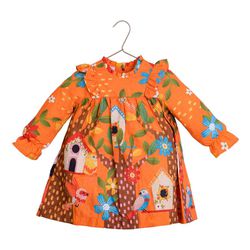 Vestido Estampado Passarinhos - Petit Papillon Bebê & Criança