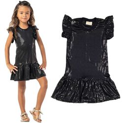 Vestido Paetê Preto - Petit Papillon Bebê & Criança