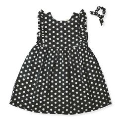 Vestido Infantil Preto com Flores - Petit Papillon Bebê & Criança