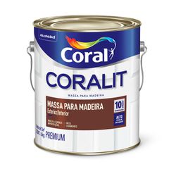 Coralit Massa Para Madeira 1,5KG Coral - Petrotintas