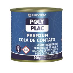 Cola De Contato Polyplac Premium 200G Pulvitec - Petrotintas