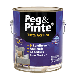 Tinta Acrílica Peg & Pinte Fosco 3,6L Eucatex - Petrotintas