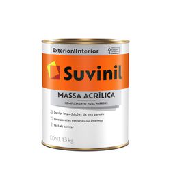 Massa Acrílica 1,3KG Suvinil - Petrotintas