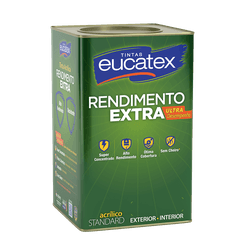 Tinta Acrílica Rendimento Extra 18L Eucatex - Petrotintas