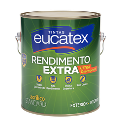 Tinta Acrílica Rendimento Extra 3,6L Eucatex - Petrotintas
