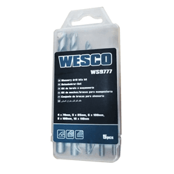 Jogo De Brocas Para Alvenaria 5PÇS Ws9777 Wesco - Petrotintas