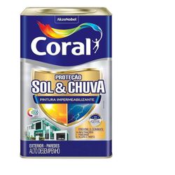 Tinta Sol & Chuva Pintura Impermeabilizante 18L Br... - Petrotintas