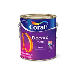 Tinta Acrílica Decora Matte Fosco 3,6L Branco Cora... - Petrotintas