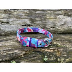 COLEIRA BABY 3cm círculos roxo - 710 - PETSPACE