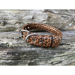 COLEIRA BABY 3cm glitter oncinha - 709 - PETSPACE