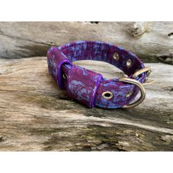 COLEIRA BABY 3cm caveira roxa - 718 - PETSPACE
