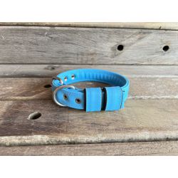 COLEIRA BABY LISA 3cm azul bebê - 703 - PETSPACE