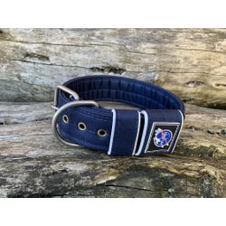 COLEIRA LISA 5cm azul marinho - 1212 - PETSPACE