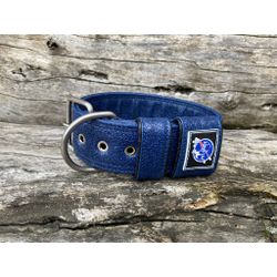 COLEIRA LISA 5cm glitter azul - 1136 - PETSPACE