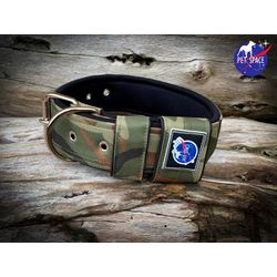 COLEIRA SUPERCONFORT 5cm camuflado terra com preto... - PETSPACE