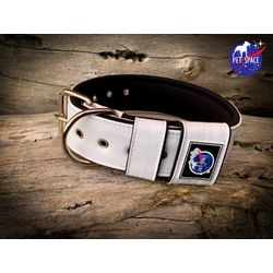 COLEIRA SUPERCONFORT 5cm branco com preto - 803 - PETSPACE