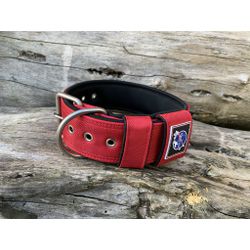 COLEIRA SUPERCONFORT 5cm vermelha com preto - 805 - PETSPACE