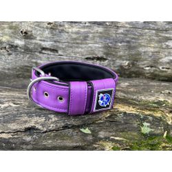 COLEIRA SUPERCONFORT 5cm roxo com preto - 810 - PETSPACE