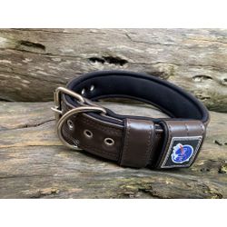 COLEIRA SUPERCONFORT 5cm marrom com preto - 816 - PETSPACE