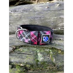COLEIRA SUPERCONFORT 5cm xadrez rosa com preto - 8... - PETSPACE