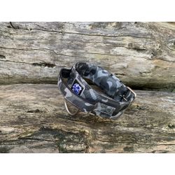 COLEIRA TÁTICA 5cm COM ALÇA camuflado choque - 131... - PETSPACE