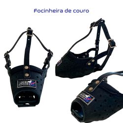 Focinheira Couro M - 069 - PETSPACE